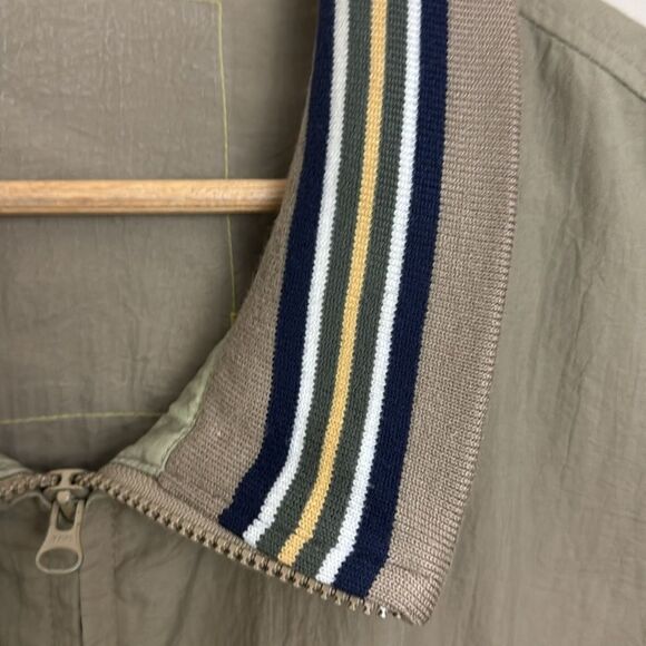 Men’s Nylon Bomber Jacket Knit Collar “Members Only” XL Athleisure Preppy Golf - Picture 7 of 13